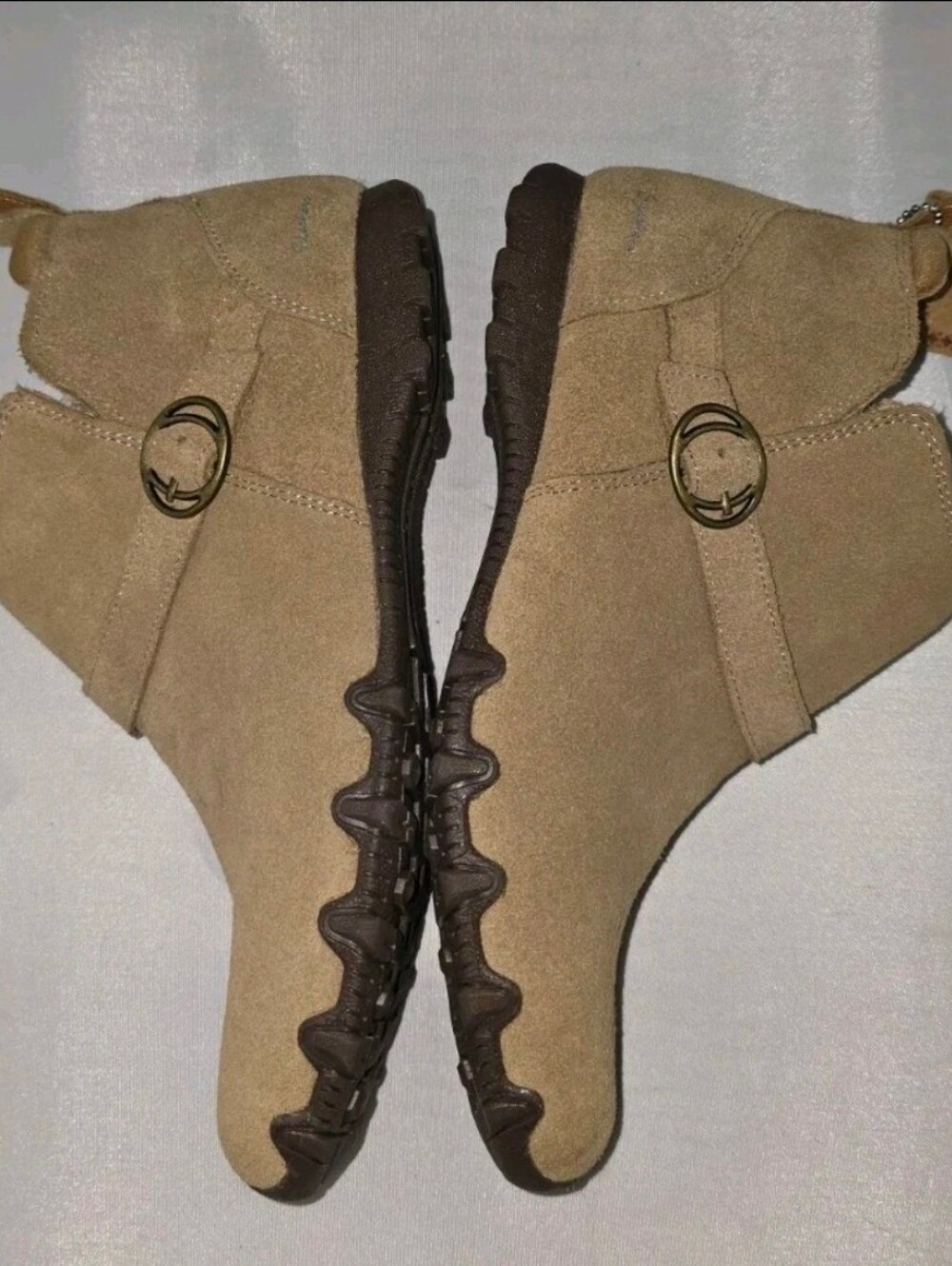 NWT Skechers Size 9.5 Women's Bikers Lite Suede Ankle Boots Class Chestnut